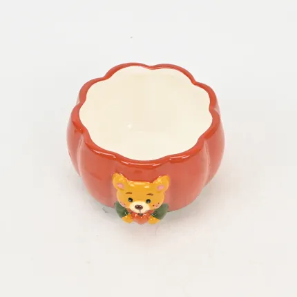 Pumpkin Hugs Nona Bear Bowl
