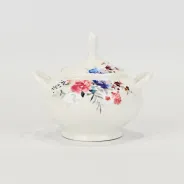 Watercolor Floral Double Ear Sugar Bowl