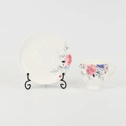 Watercolor Floral Cup&Saucer