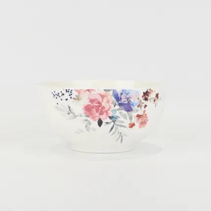 Watercolor Floral Bowl
