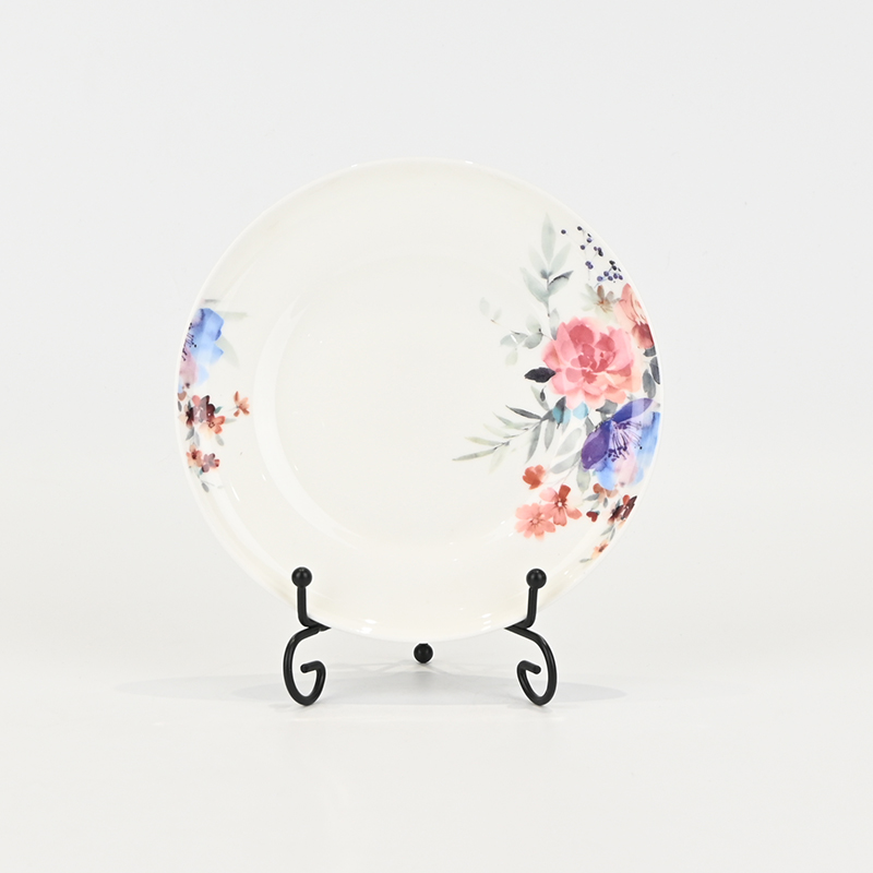 Watercolor Flower Plate