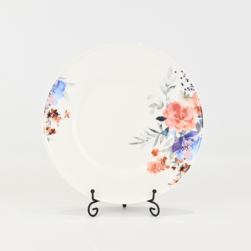 Watercolor Floral Plate