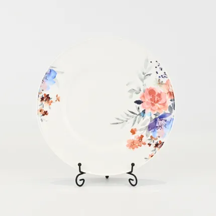 Watercolor Floral Plate