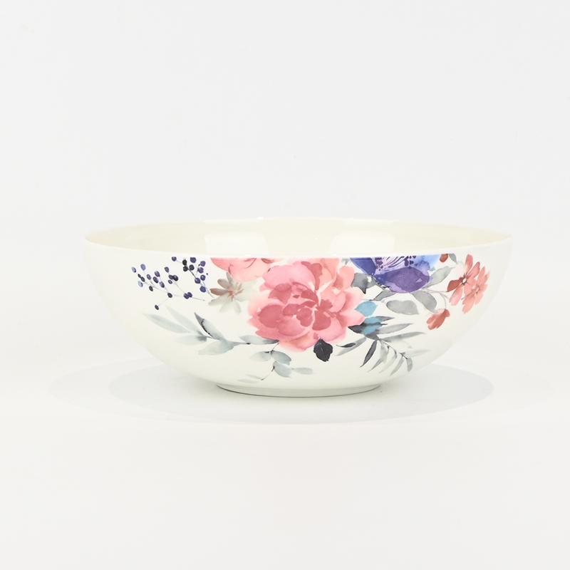Watercolor Floral Plate