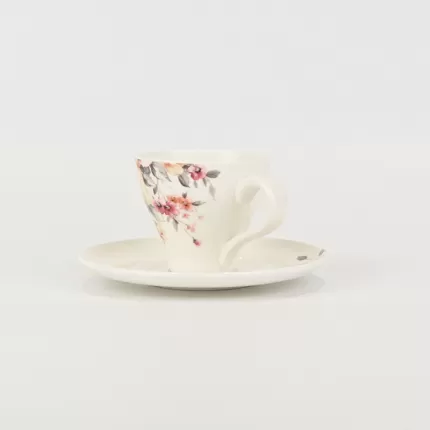 Watercolor Floral Cup&Saucer