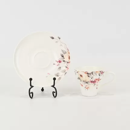 Watercolor Floral Cup&Saucer