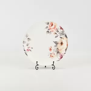 Watercolor Floral Plate