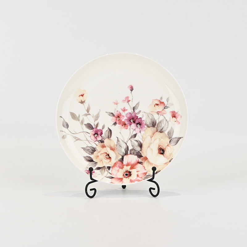 Watercolor Floral Plate