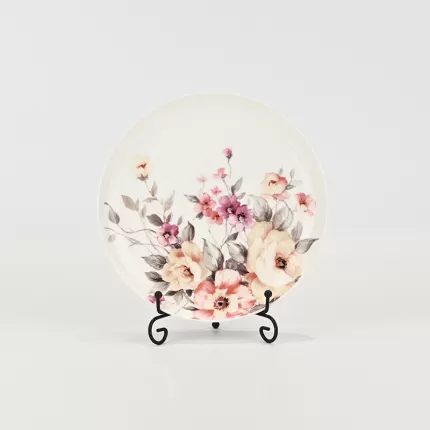 Watercolor Floral Plate