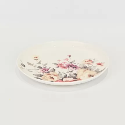 Watercolor Floral Plate