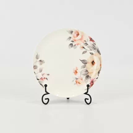 Watercolor Floral Plate