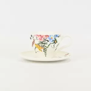 Watercolor Floral Cup&Saucer