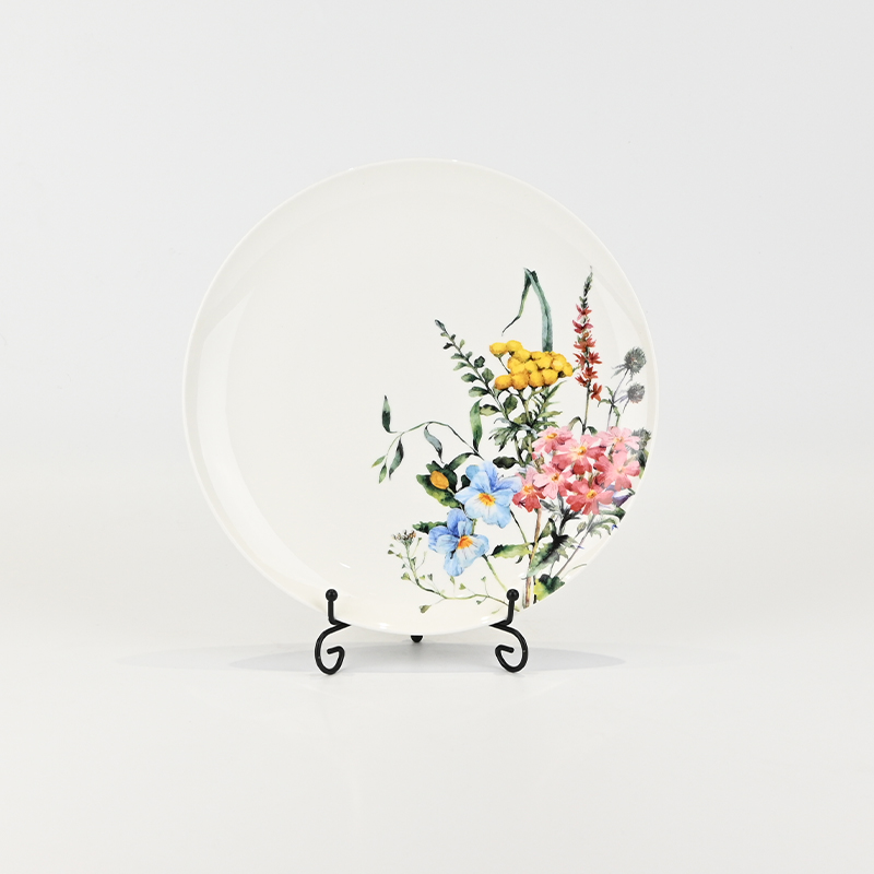 Watercolor Floral Plate