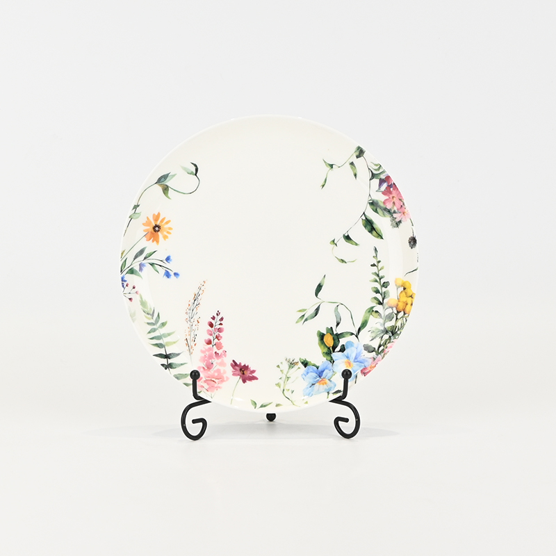 Watercolor Floral Plate