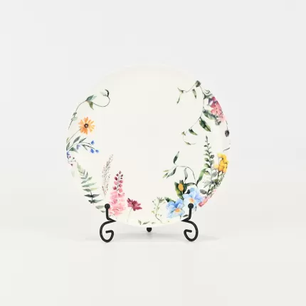 Watercolor Floral Plate