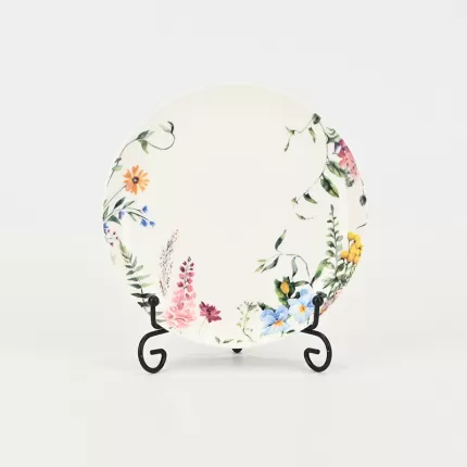 Watercolor Floral Plate