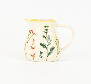 Floral Crackle Glaze Creamer