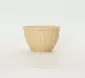 Milk coffee yellow Curly Leaf Emboss Bowl