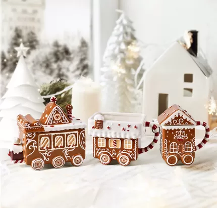 Caramel Gingerbread Train Tail Mug