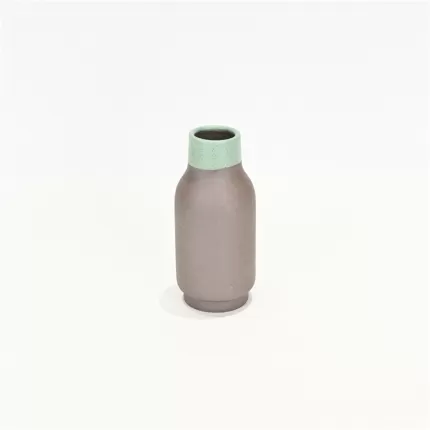 Colored Clay Vase - Lake Light Green
