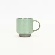 Colored Clay Mug- Lake Light Green