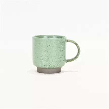 Colored Clay Mug- Lake Light Green