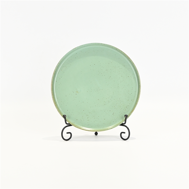 Colored Clay Plate - Lake Light Green