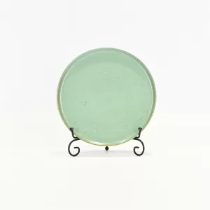 Colored Clay Plate - Lake Light Green