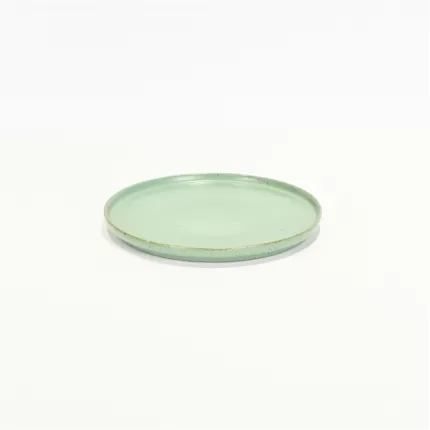 Colored Clay Plate - Lake Light Green