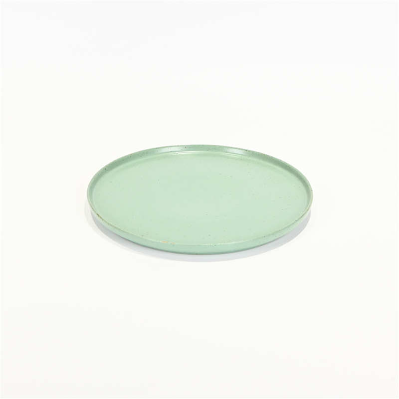 Colored Clay Plate - Lake Light Green