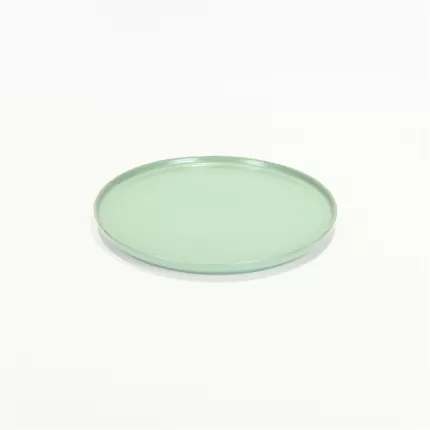 Colored Clay Plate - Lake Light Green