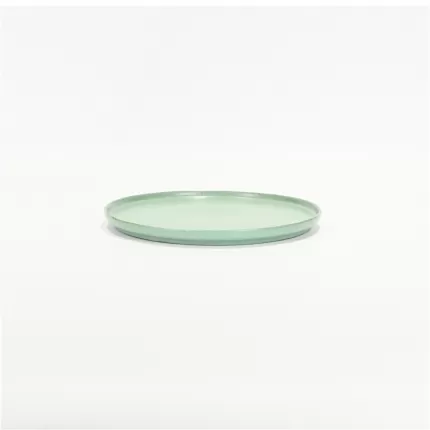 Colored Clay Plate - Lake Light Green