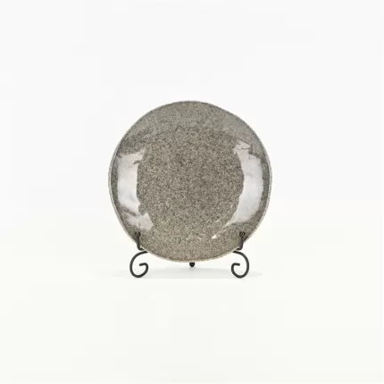 Reative Glaze Plate-Reef Grey