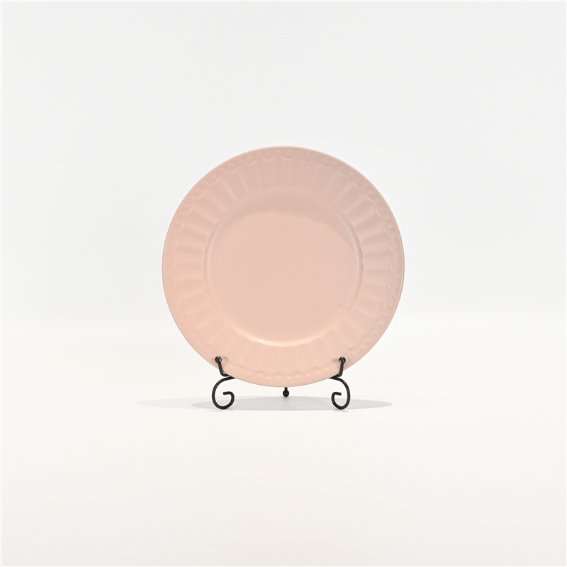 Pearl Embossed Plate - Cream