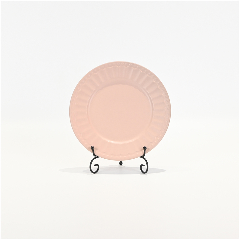 Pearl Embossed Plate - Cream