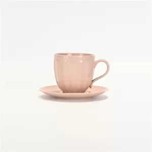 Pearl Embossed Cup And Saucer - Cream