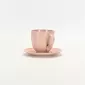 Pearl Embossed Cup And Saucer - Cream