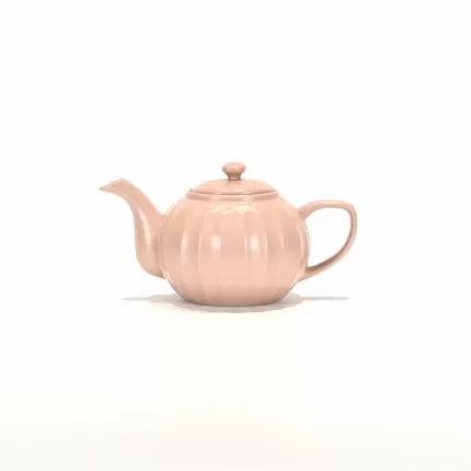 Pearl Embossed Teapot - Cream