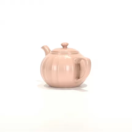 Pearl Embossed Teapot - Cream