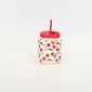 Cherry Letter Straw Cup
