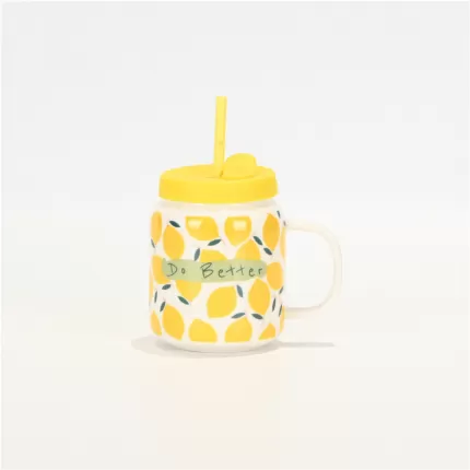 Lemon Letter Straw Cup