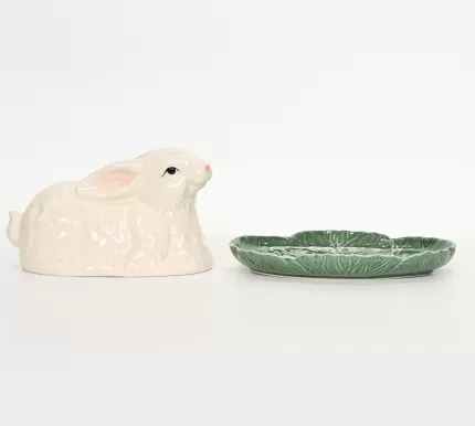 Vegetable Bunny Butter Dish