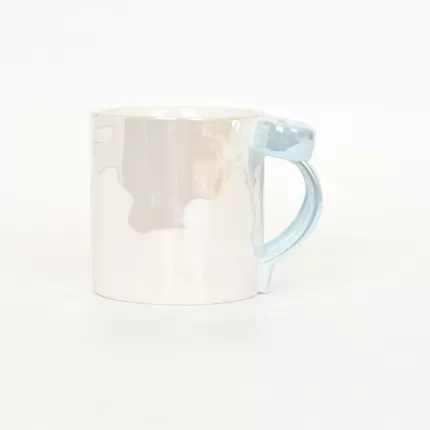 Bow Mug-pearl blue