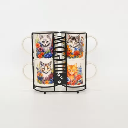 Floral Cat Mug