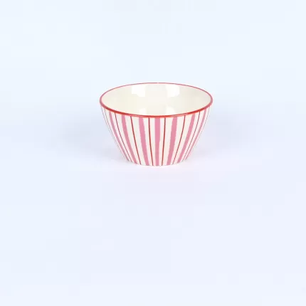 Geometric Bowl-red&pink