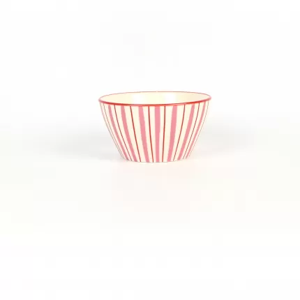 Geometric Bowl-red&pink