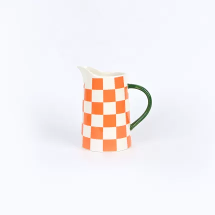 Geometric Teapot-orange&green