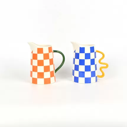 Geometric Teapot-yellow&blue