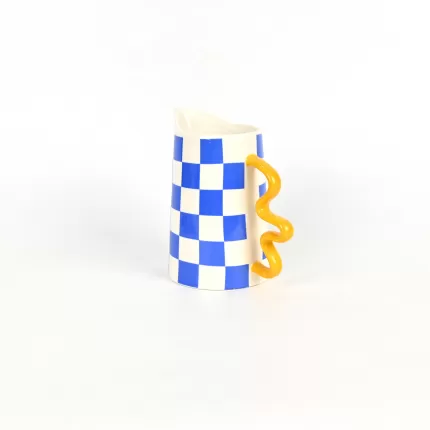 Geometric Teapot-yellow&blue