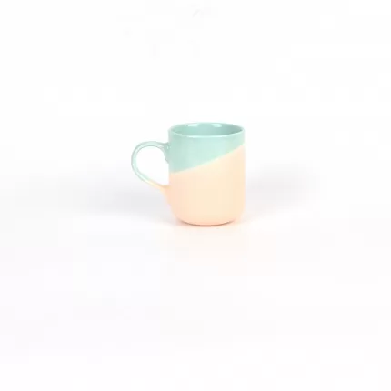 Balance·Two-color Mug-green&light brown
